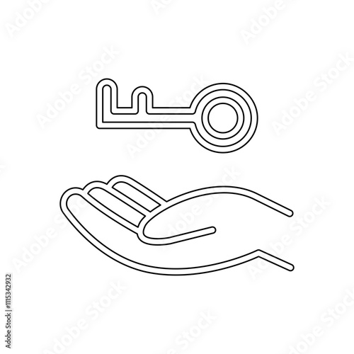 Psychology icon in line style