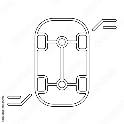 Car maintenance icon in line style