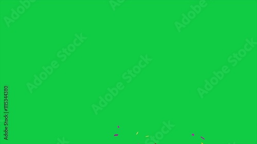  Confetti Party Poppers Gun green screen background