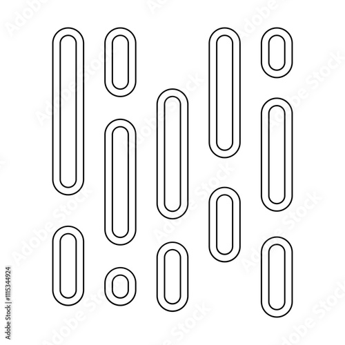 Rain icon in line style