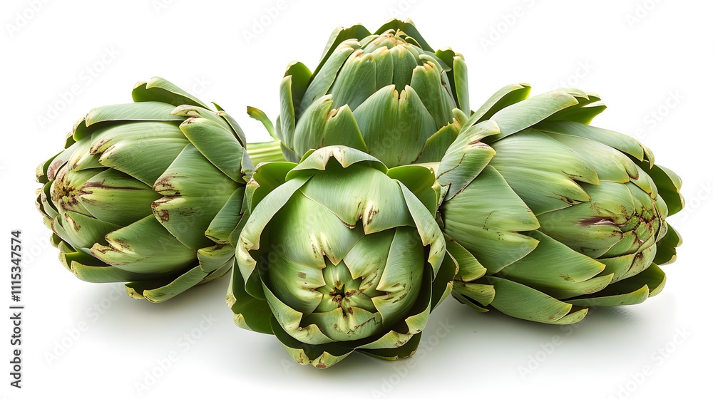 Fototapeta premium artichoke on white background