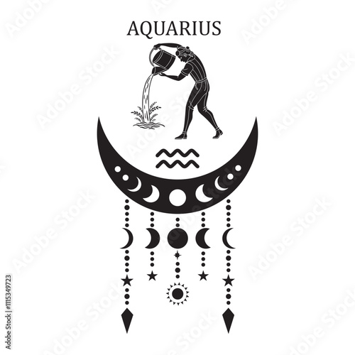 Set of zodiac signs icons. Aries, leo, gemini, taurus, scorpio, aquarius, pisces, sagittarius, libra, virgo, capricorn and cancer