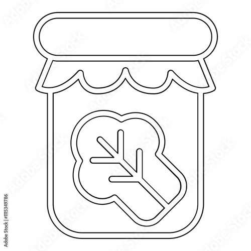 Kimchi icon in line style
