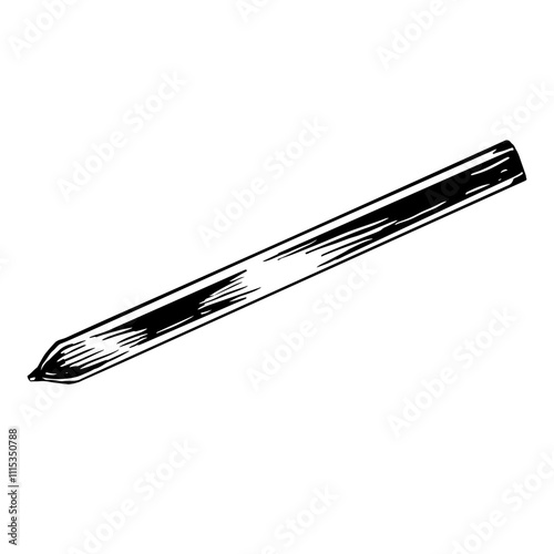 Illustration of an handyman pencil hand drawn