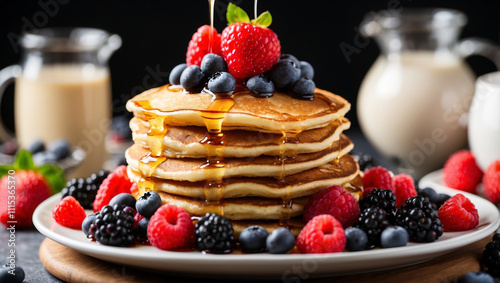 Fluffy Pancakes Stack