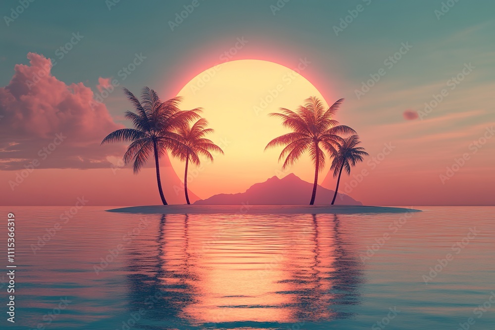 Island sunset Island sunset