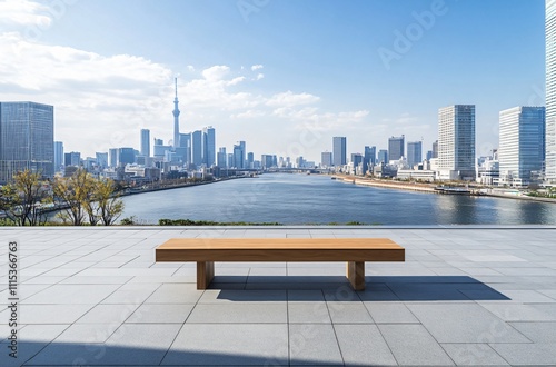 Wallpaper Mural Spacious urban plaza parking lot with clean pavement, ideal for car advertisement background. Modern cityscape setting for automotive branding. Torontodigital.ca