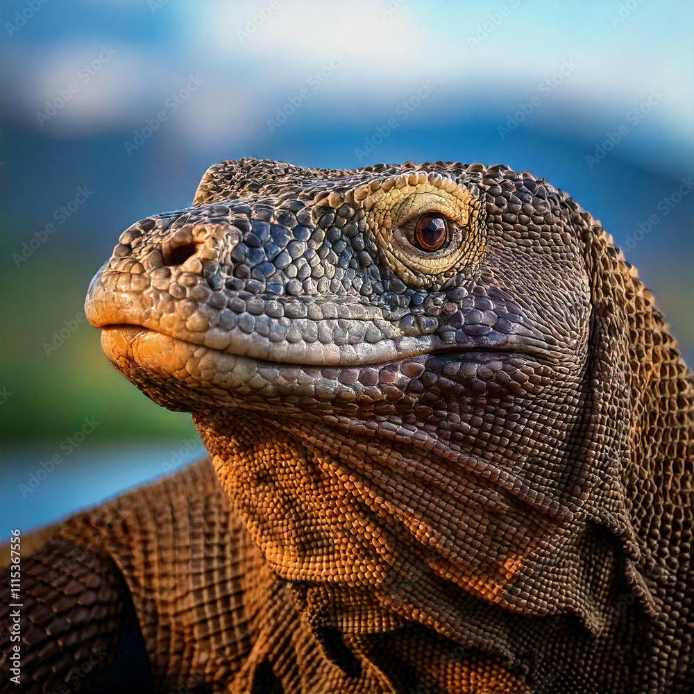Fototapeta premium close up of a lizard