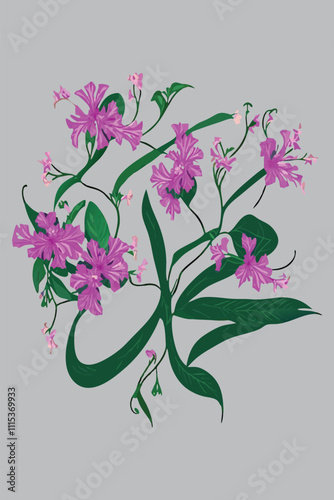 Mirabilis Jalapa Illusion Diffusion Art with Arabic Calligraphy of Prophet Muhammad