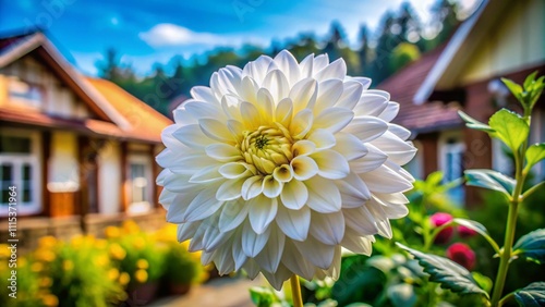 White Kathgolap Flower Afternoon Home Exterior photo