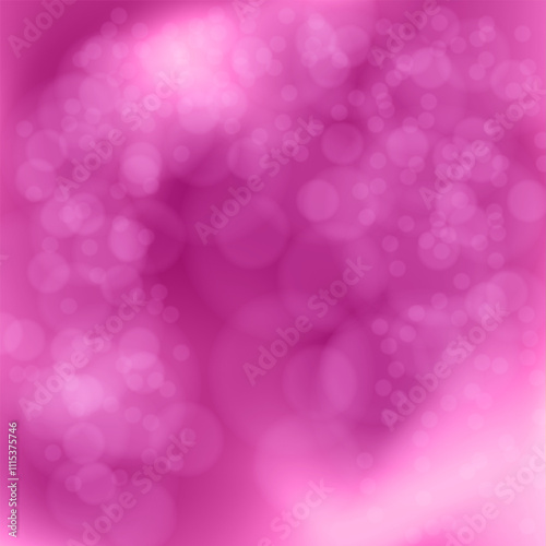 Bokeh on a pink gradient background. The layout of a creative banner, poster, poster, cover, interior and design design. Corporate identity template