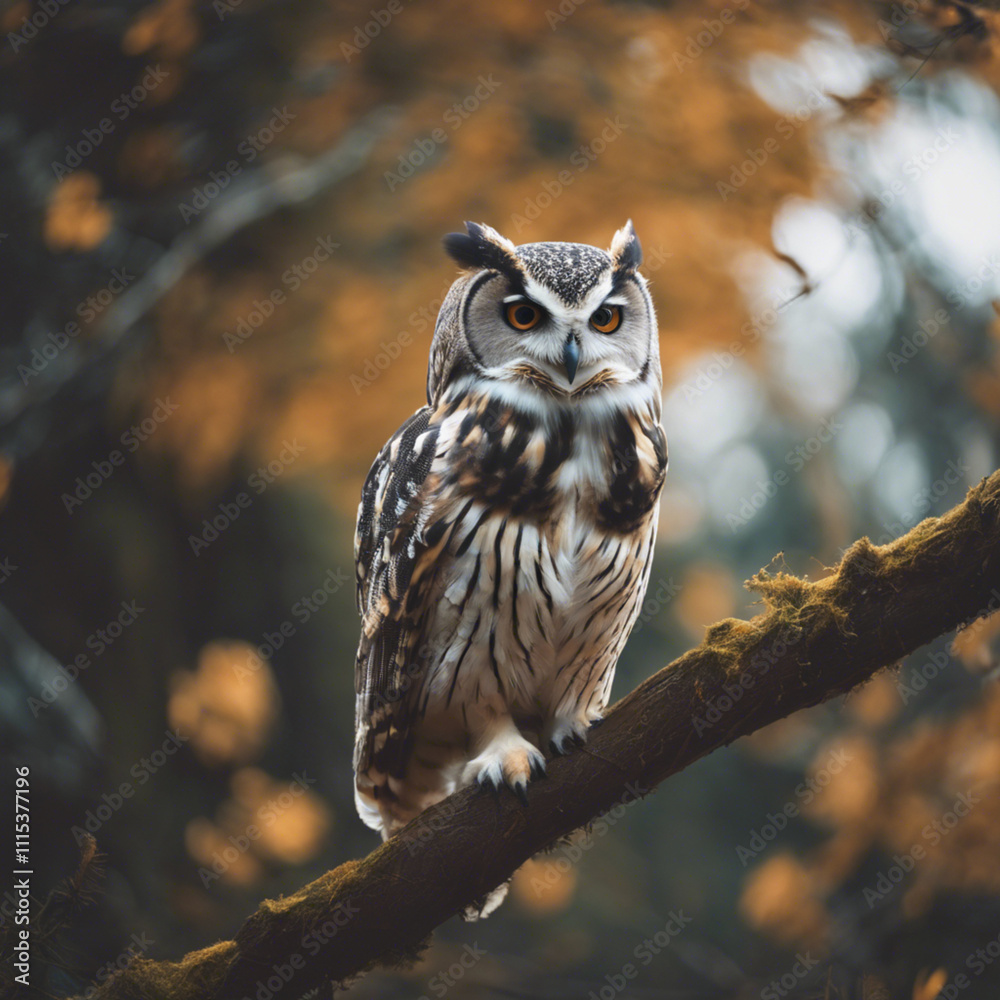 Fototapeta premium Owl Photograph Closeup