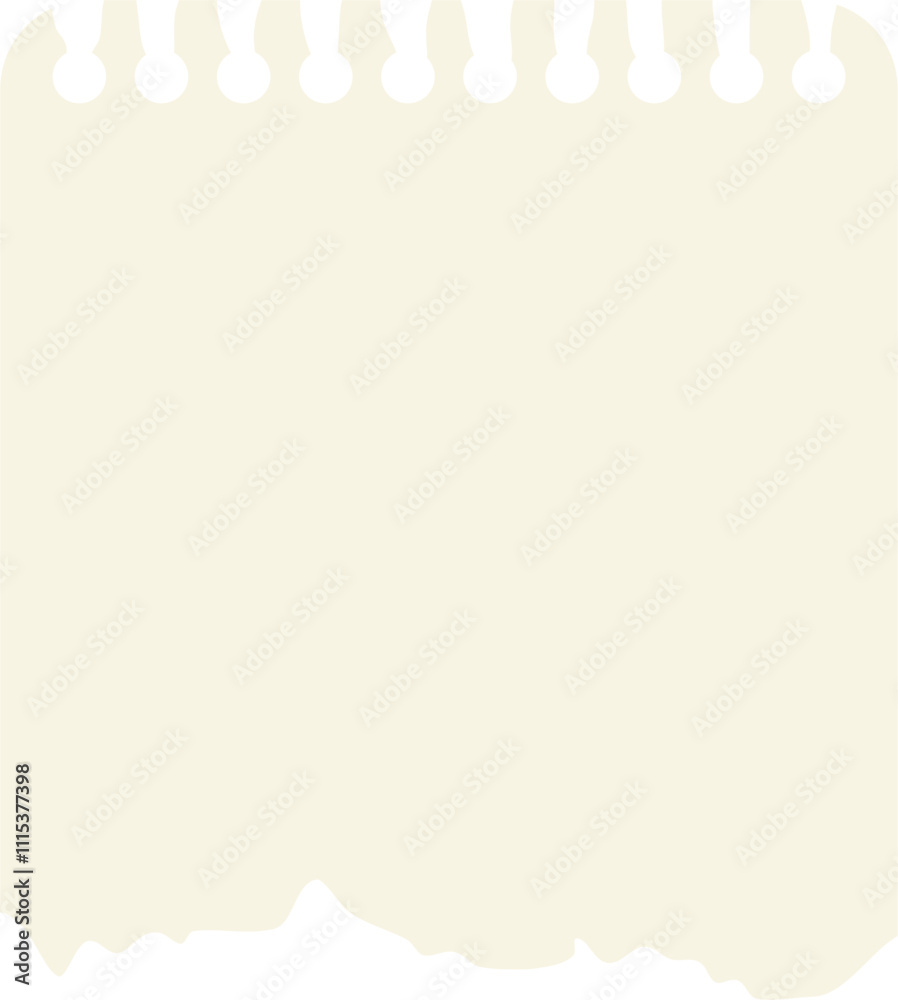 Obraz premium Blank paper torn notebook memo vector