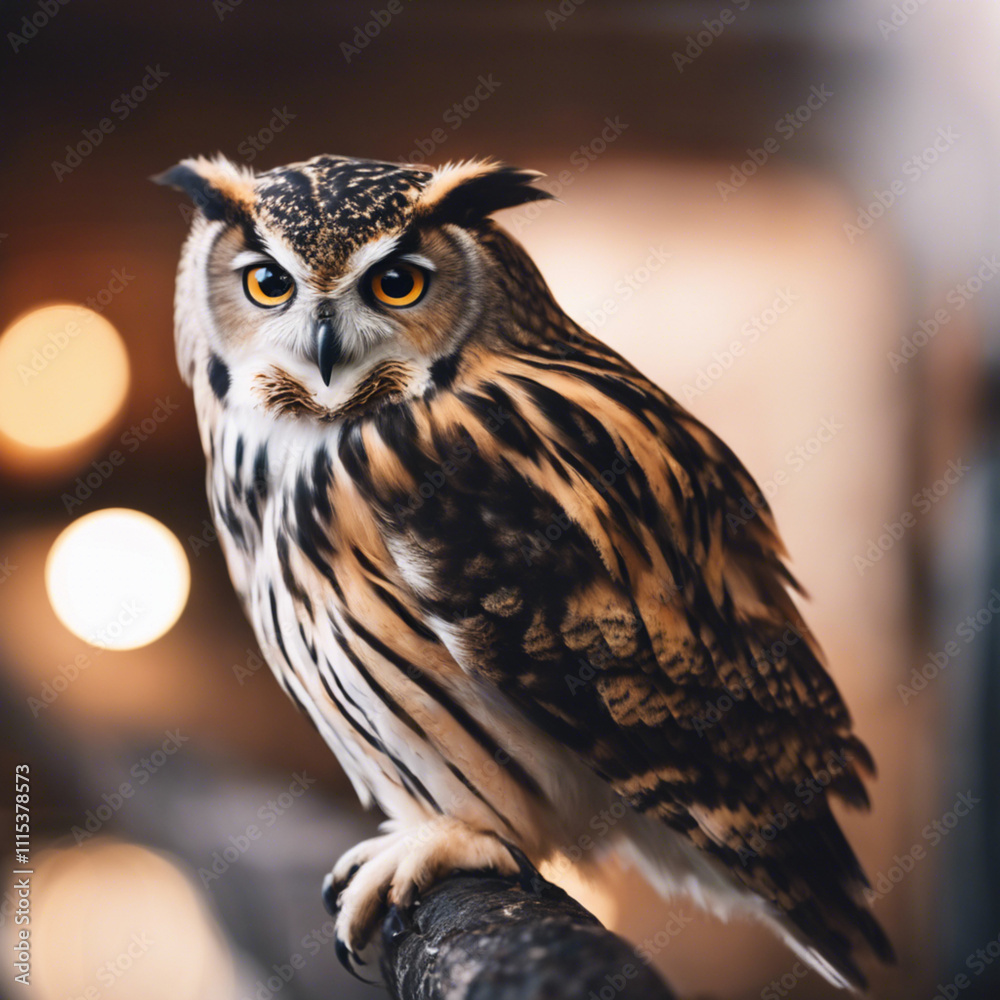 Fototapeta premium Owl Photograph Closeup