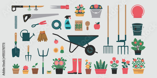 set of icons for restaurant