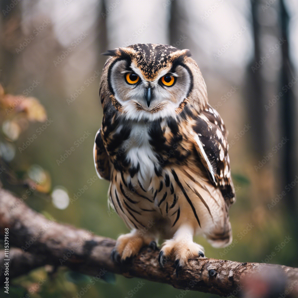 Fototapeta premium Owl Photograph Closeup