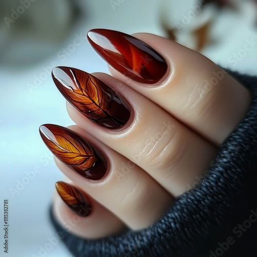 Trendy Women's Nail Colors for Fall Chic Shades, Warm Tones and Popular Manicure Ideas photo