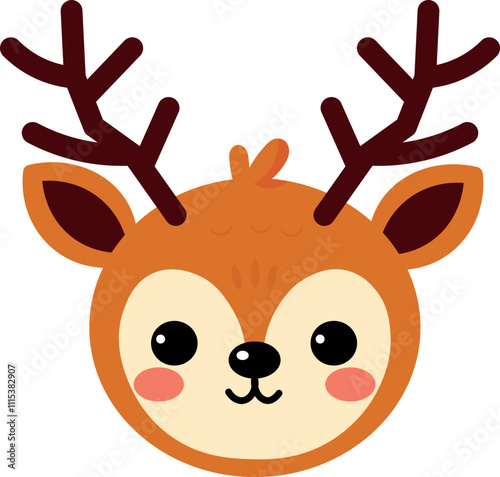 Cute Christmas reindeer, drawing, reindeer, Christmas decoration