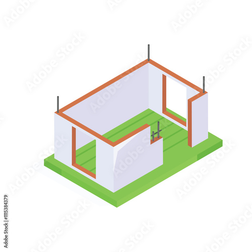 A house framework in progress, symbolizing real estate development