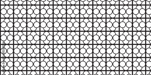 Black and white ornamental design seamless abstract pattern, seamless pattern with circle.