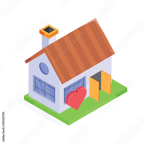 Grab this amazing icon of favorite house in modern style
