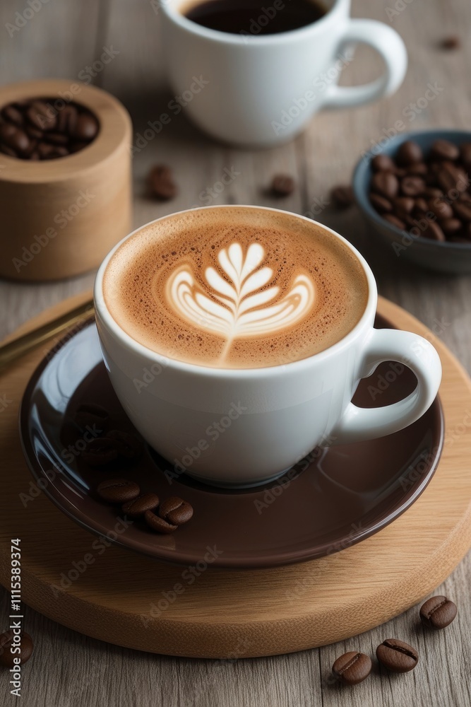 Fototapeta premium cappuccino BACKGROUND
