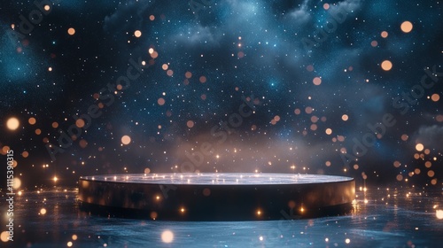 Empty podium for product