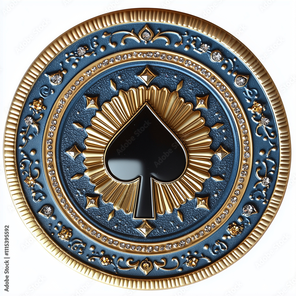 Obraz premium An exquisite casino poker chip
