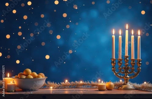 Hanukkah themed background photo