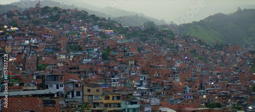 Famous comuna 13 neighborhood in Medellin, Colombia