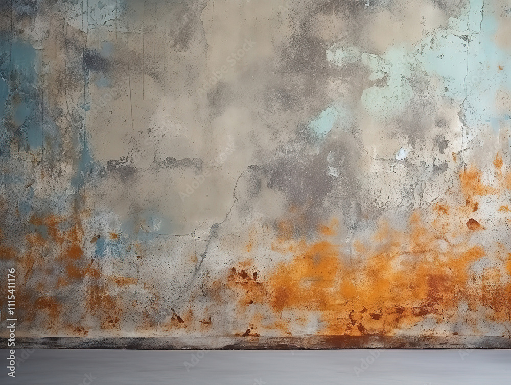 Fototapeta premium Awesome Painted solid concrete wall textured backdrop