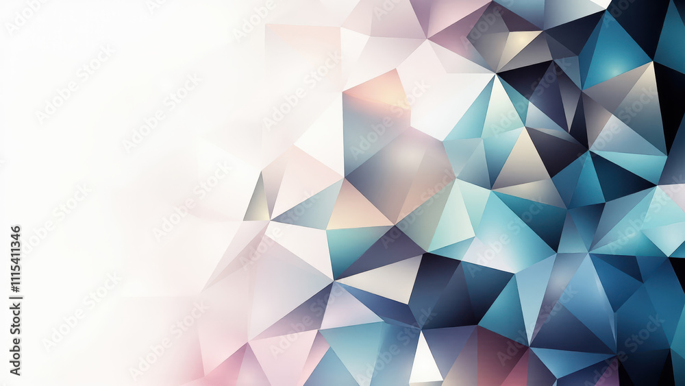 Obraz premium Abstract geometric background showing low poly triangles creating modern design