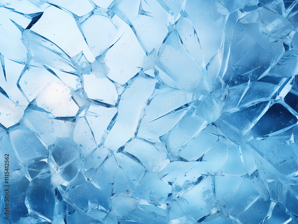 Gorgeous Cracks On Blue Ice Surface Form Abstract Background Gorgeous Cracks On Blue Ice Surface Form Abstract Background