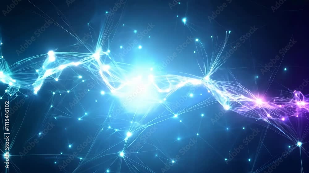 Dynamic neon light waves and electric energy in motion Dynamic neon light waves and electric energy in motion