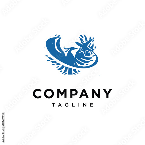 Phoenix Travel Logo Icon Vector photo