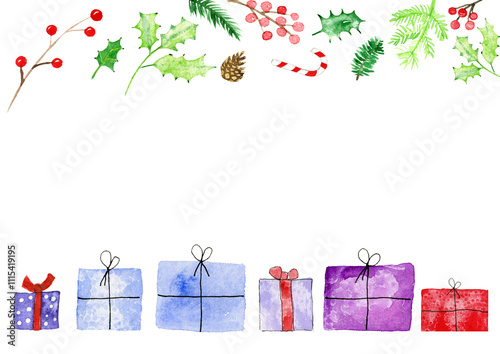 Weihnachten Aquarell