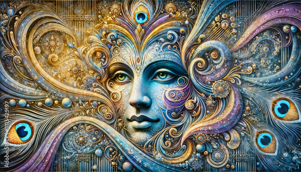 beautiful Art of Lord Krishna beautiful Art of Lord Krishna