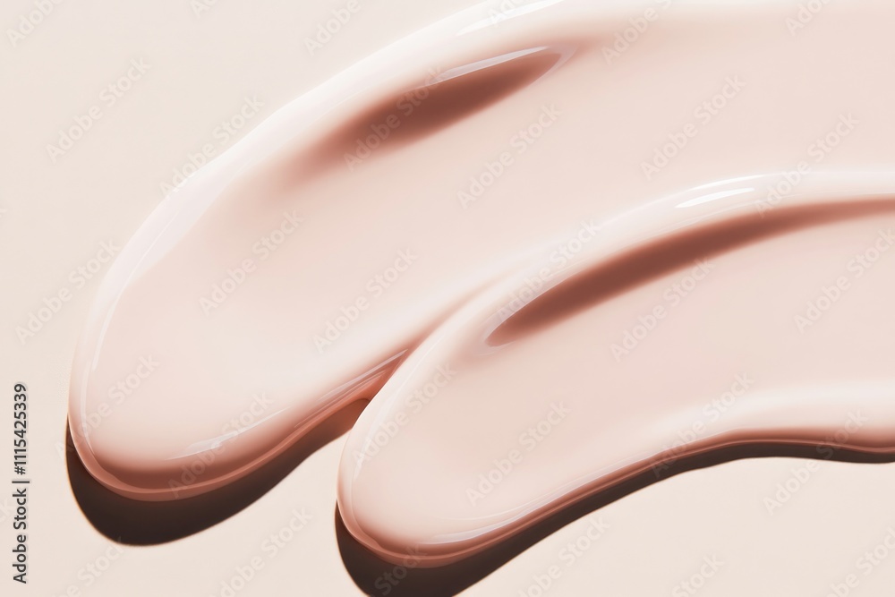 Fototapeta premium Minimalistic Elegance: Nude Nail Polish Texture for Beauty Design Projects