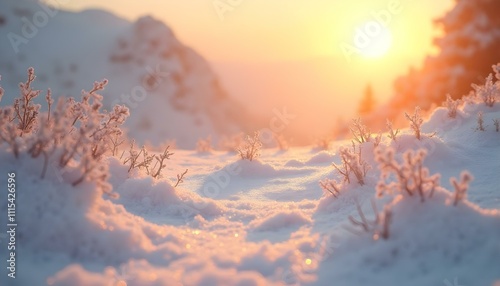 climbing a snow-covered mountain, two women in winter trekking, climbers climb to the top of the mountain in winter Woman hiker hiking at mountain top in tibet
 photo