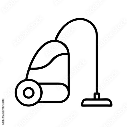 Vacuum cleaner line icon