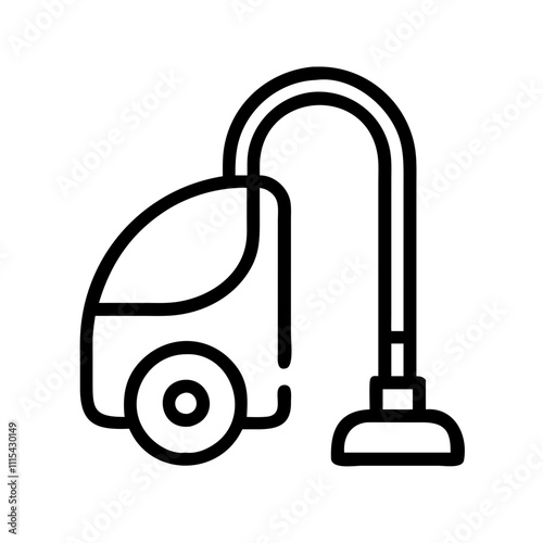 Vacuum cleaner line icon