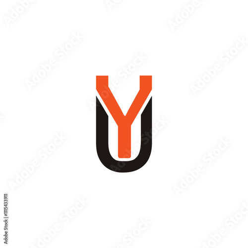 Logo Letter YU Simple 