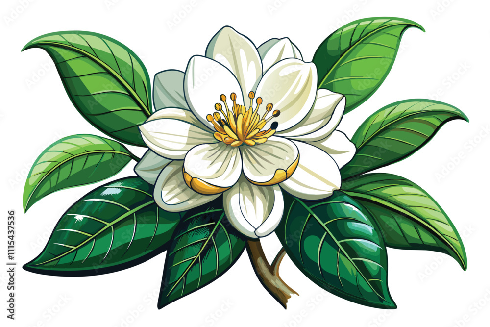 Fototapeta premium Artistic Essence Jasmine Flower Close Up
