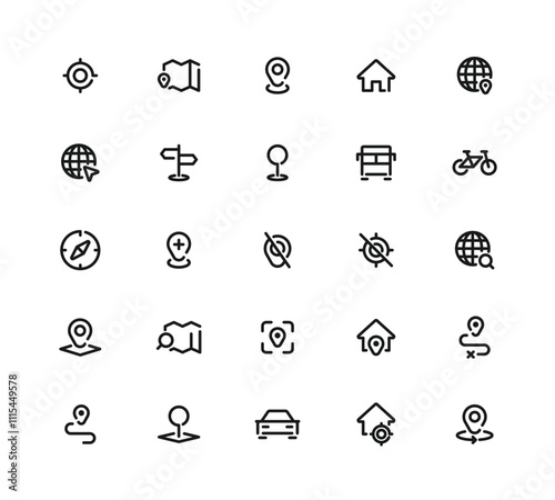 25 Small Collection Of Web Navigation Icons Editable Stroke