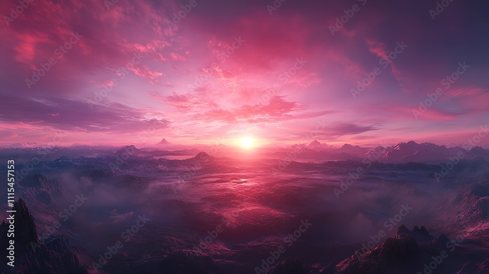 Fototapeta premium The Stunning Sunrise Scenery