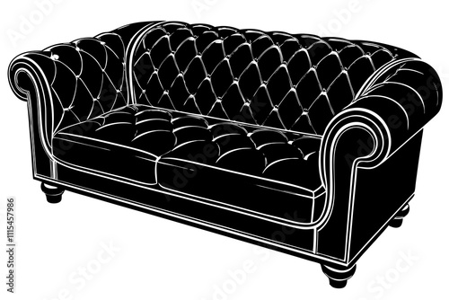 Beautiful elegance of the leather sofa fit luxury decoration rooms