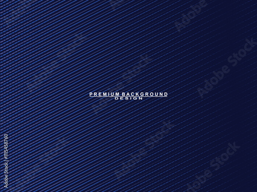 Premium background design with blue lines pattern. Vector horizontal template for digital luxury business banner, contemporary formal invitation, luxury voucher, prestigious gift certificate, etc.