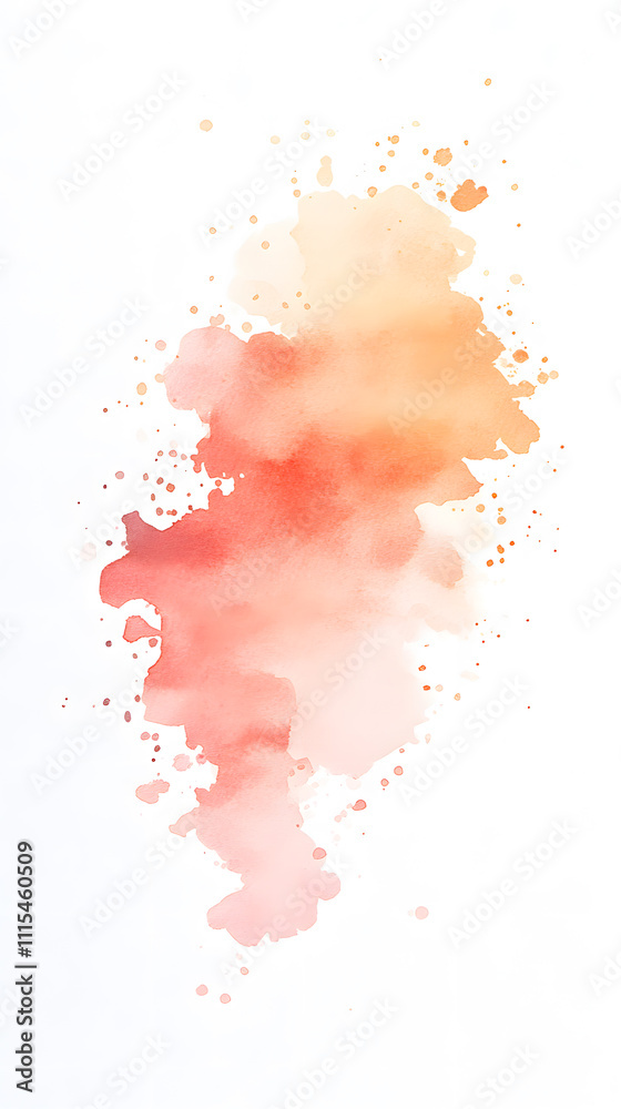 Fototapeta premium Watercolor abstract background. Hand drawn watercolor splash