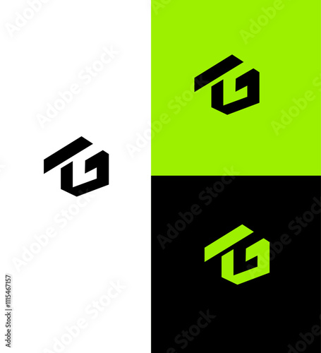 TG, GT Letter Logo Template