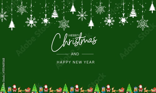 Merry Christmas background with christmas element.